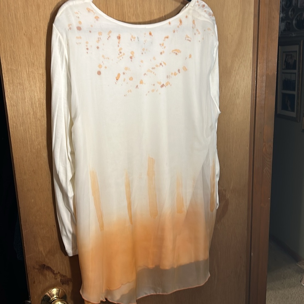 Multiples brand peach and white blouse. New with tags - Picture 8 of 15